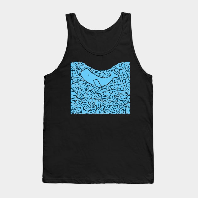 Whale and Waves Tank Top by LaP shop